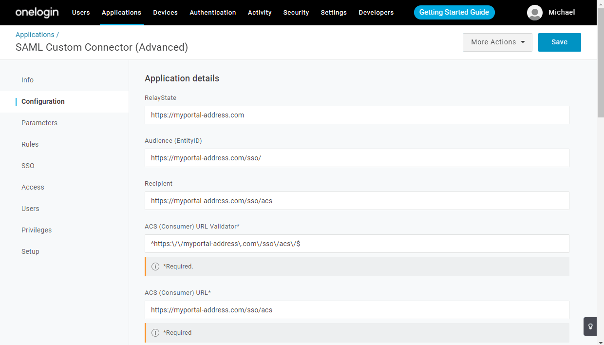 How to configure ONLYOFFICE SP and OneLogin IdP