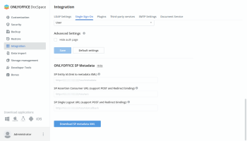 Enabling Single Sign-on in DocSpace