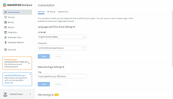 Creating ONLYOFFICE DocSpace in a cloud? Step 2