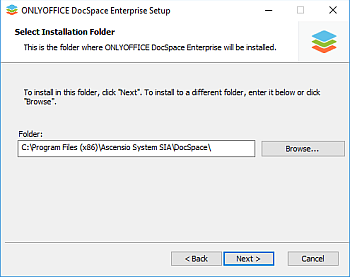 How to deploy ONLYOFFICE DocSpace Enterprise for Windows on a local server? Step 3