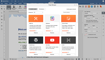 Available plugins tab