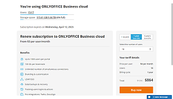 How to change a pricing plan? Step 2