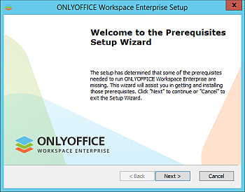 How to deploy ONLYOFFICE Workspace Enterprise Edition for Windows on a local server? Step 2
