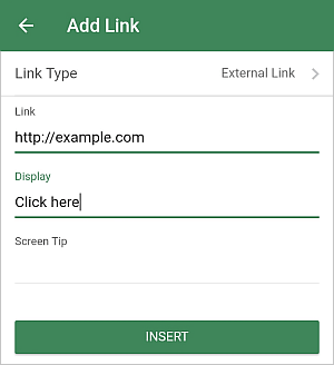 External Hyperlink