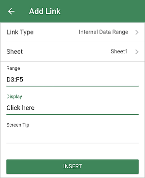 Internal Hyperlink