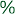 Percentage format