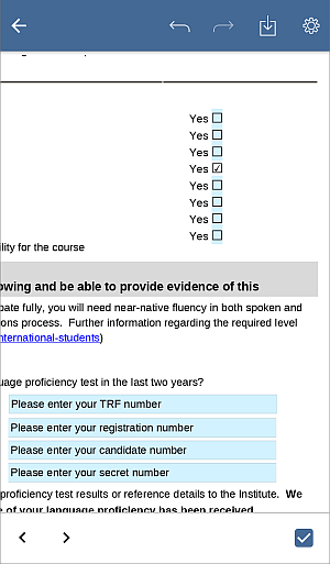 Check box