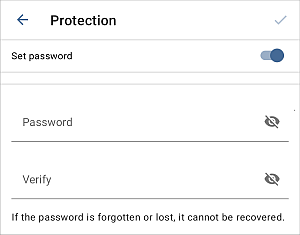 Set password