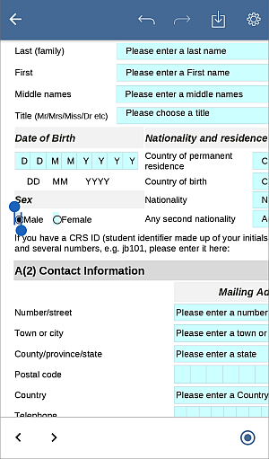 Radio button