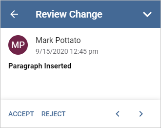 Review changes