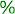 Percentage format
