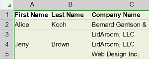 Select whole sheet