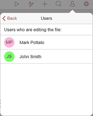 Users panel