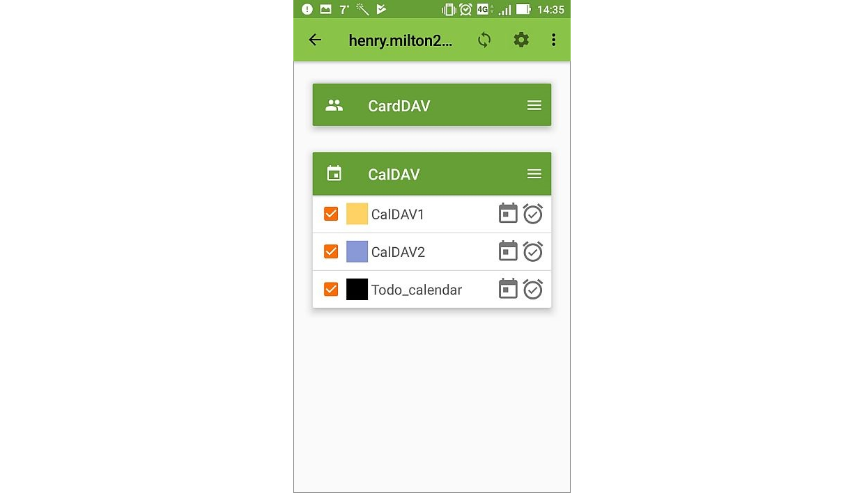 Exporting Calendar - Android device
