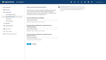 Connecting ONLYOFFICE Docs to ONLYOFFICE Groups
