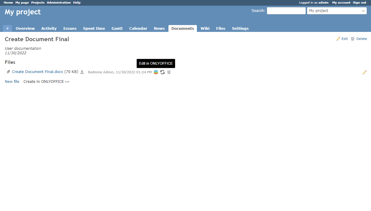 Issues module