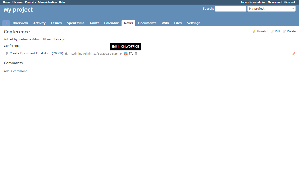 Issues module