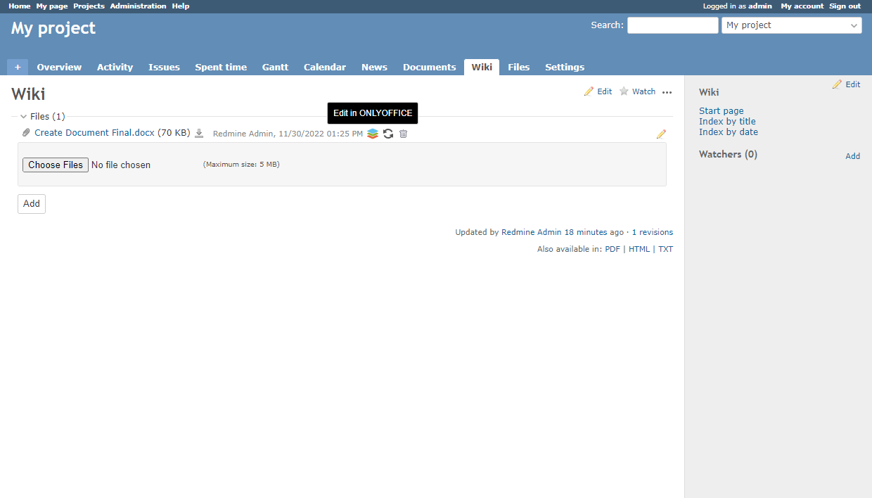 Issues module