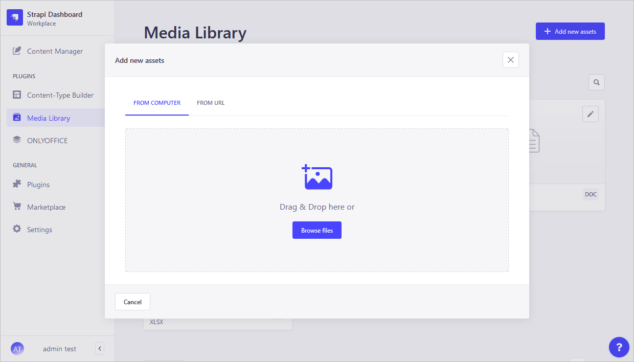 Add new assets