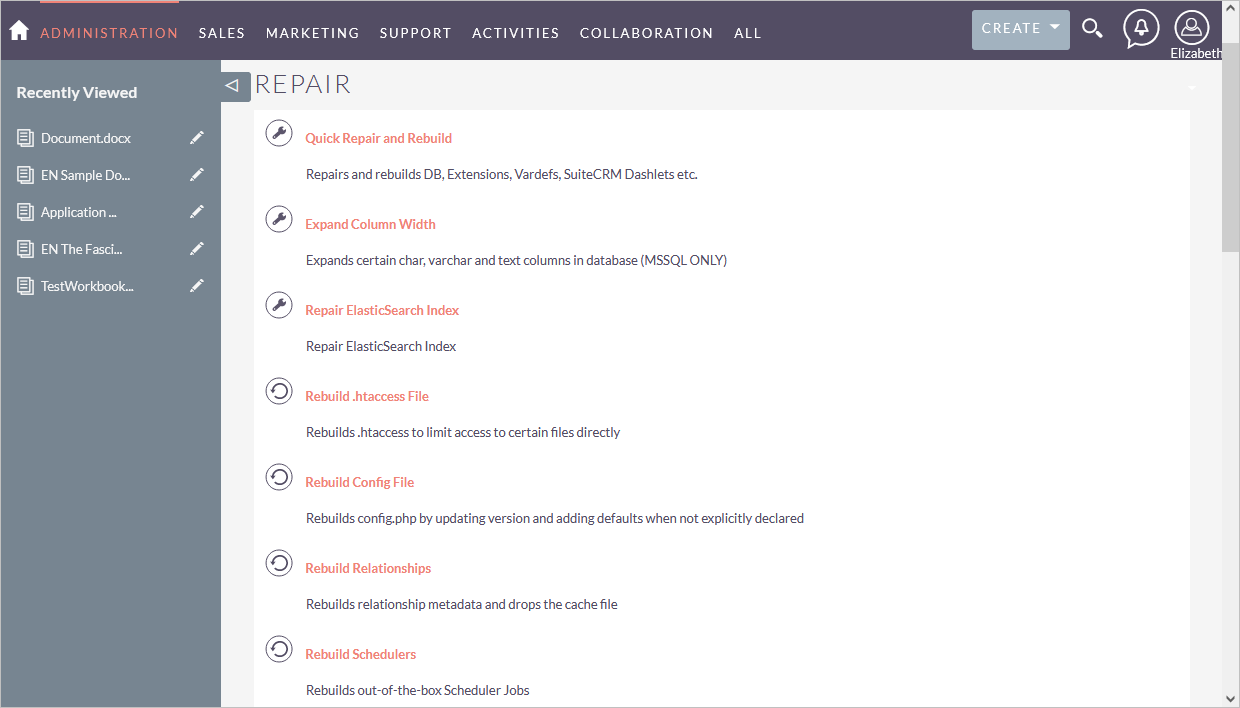 ONLYOFFICE_SuiteCRM_Repair_and_Build