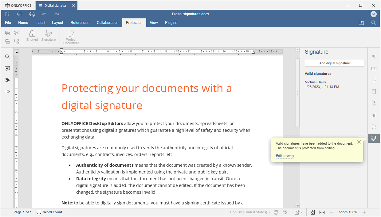 Signature