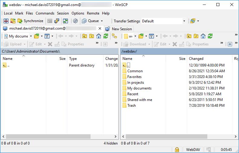 WebDAV client