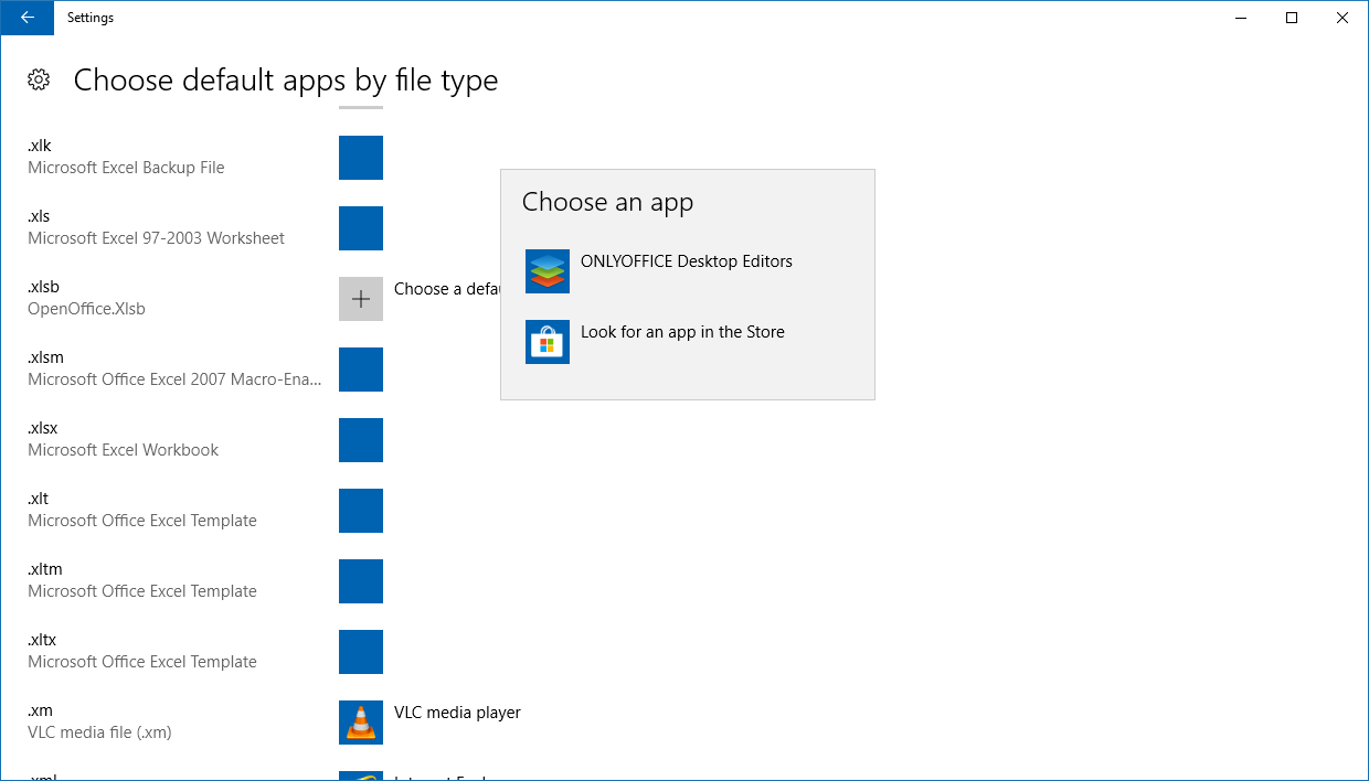 Choose an app
