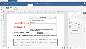 Set Password window