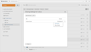 Sharing Settings