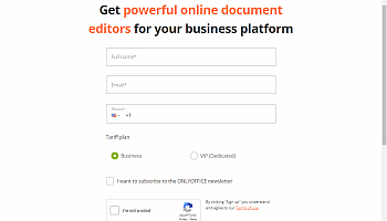 Registration page