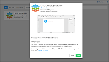 Install ONLYOFFICE Enterprise in Cloudron