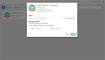 Configure ONLYOFFICE Enterprise in Cloudron