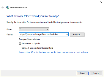 Map network drive