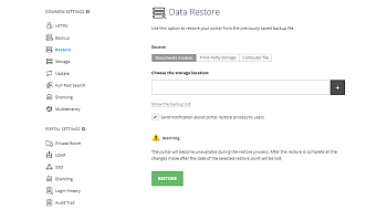 Restoring Backup