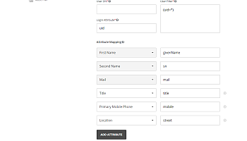 LDAP settings - Attribute Mapping