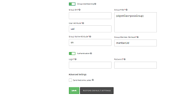 LDAP settings - groups