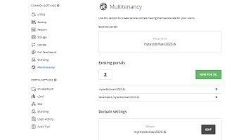 Manage your portals