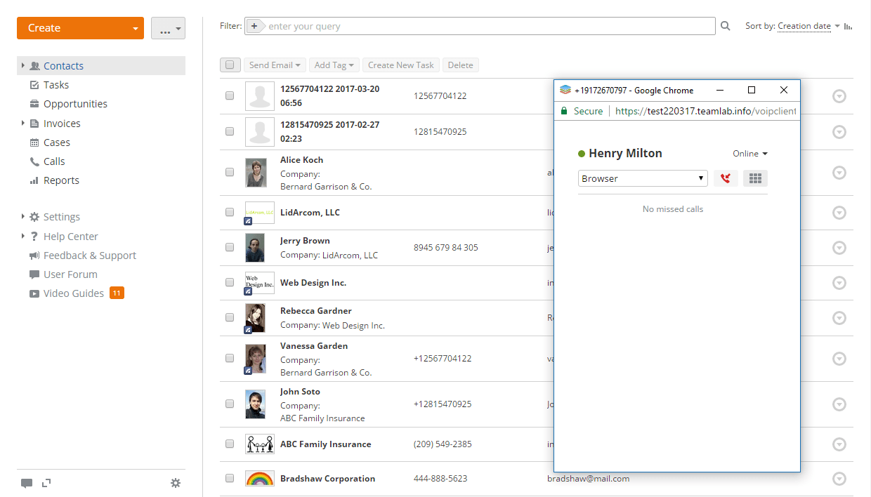 VoIP window