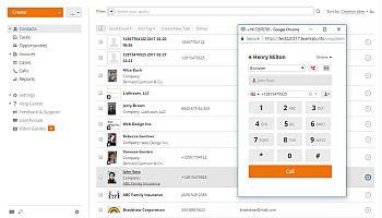 Call CRM contact