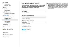 Mail Service page