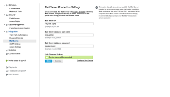 Mail Service page