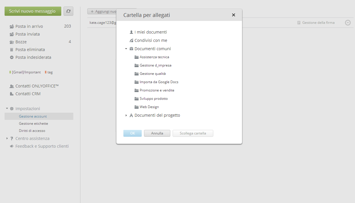 Cartella per allegati