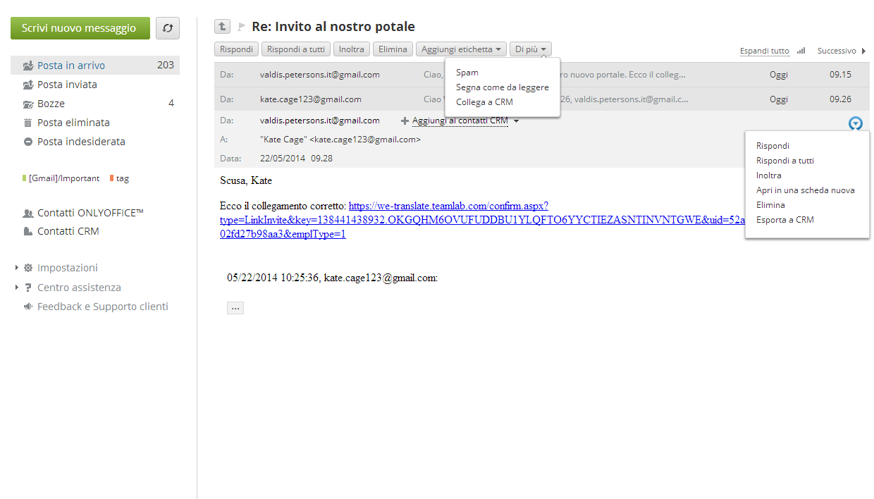 Leggi messaggi