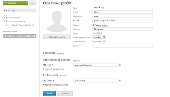 Aggiunta degli utenti/ospiti