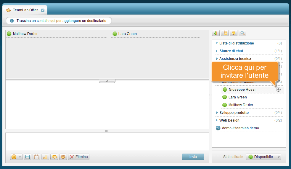Come creare una stanza di chat? Passo 2