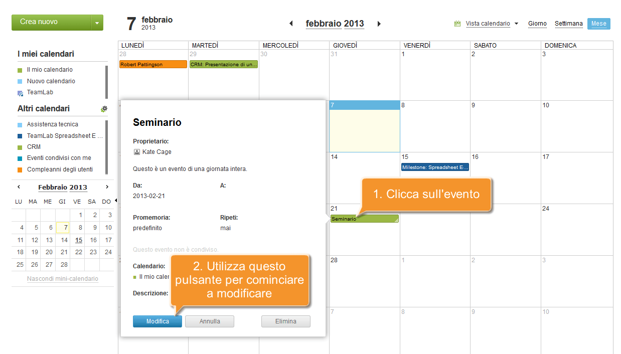 Come creare un evento di una giornata intera? Passo 4