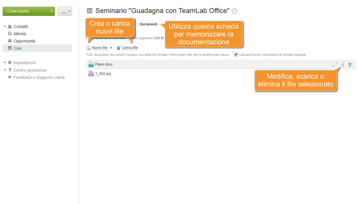 Come organizzare e tener traccia di un evento comune? Passo 5