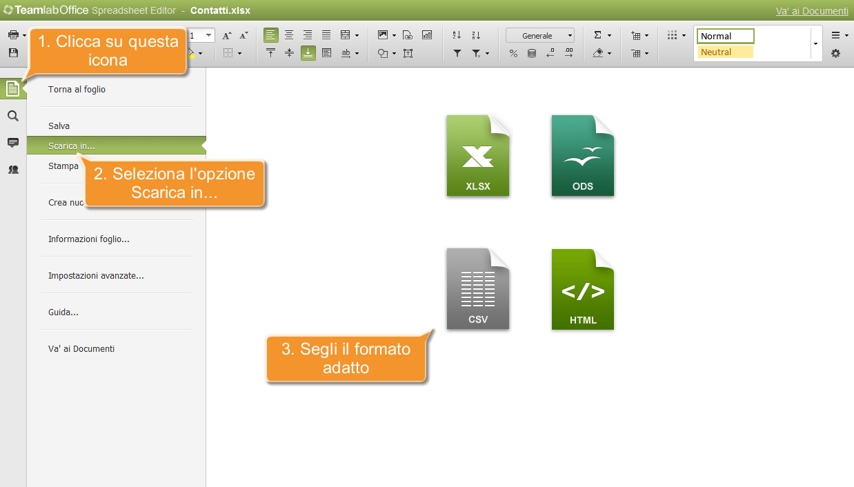 Come creare un file CSV? Passo 4