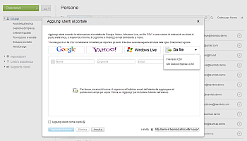 Come aggiungere utenti usando i dati di contatto da un file CSV? Passo 3
