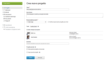 Come collegare un'opportunità con un progetto? Passo 3